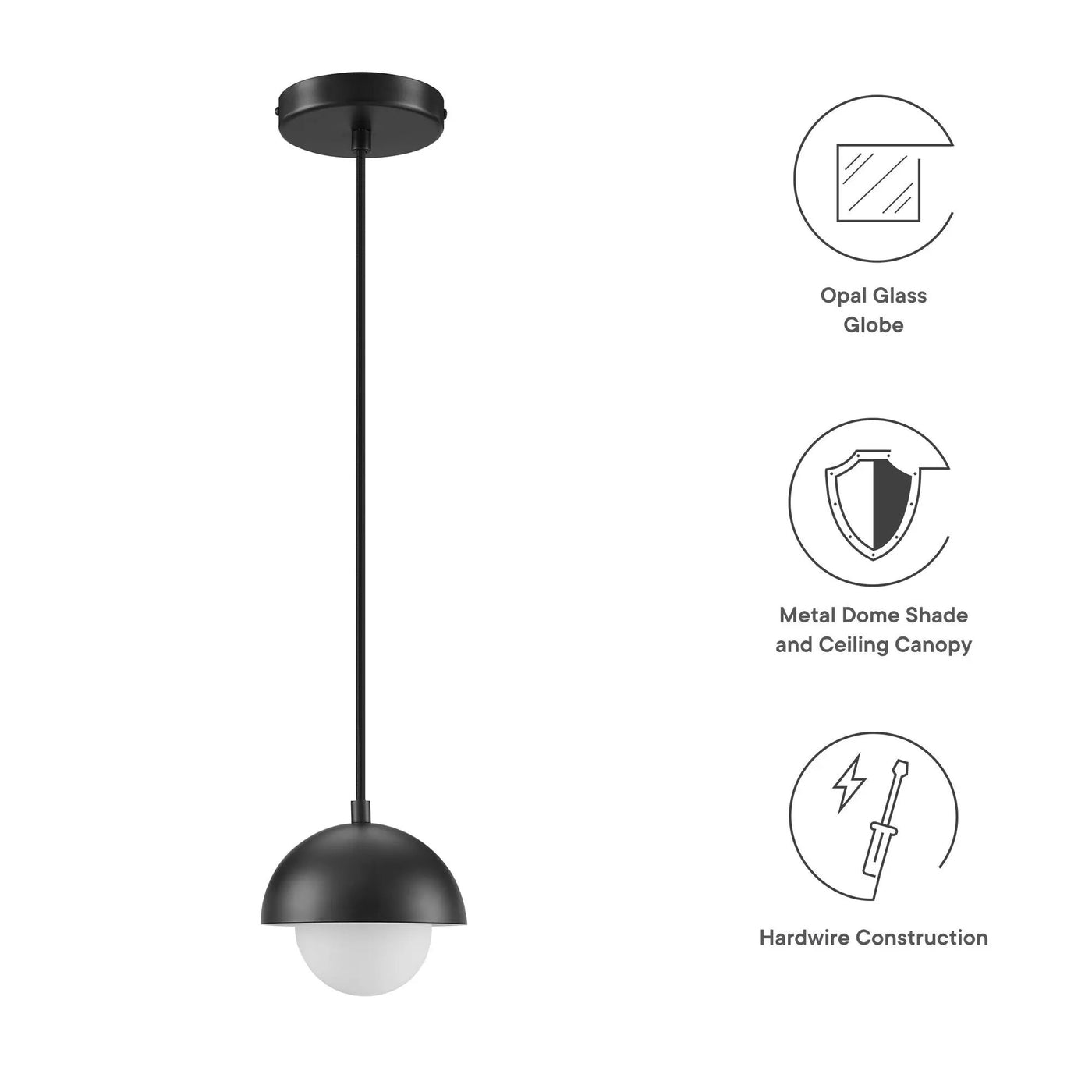 Eclipse Globe Pendant Light by Modway by HouseOfZazla