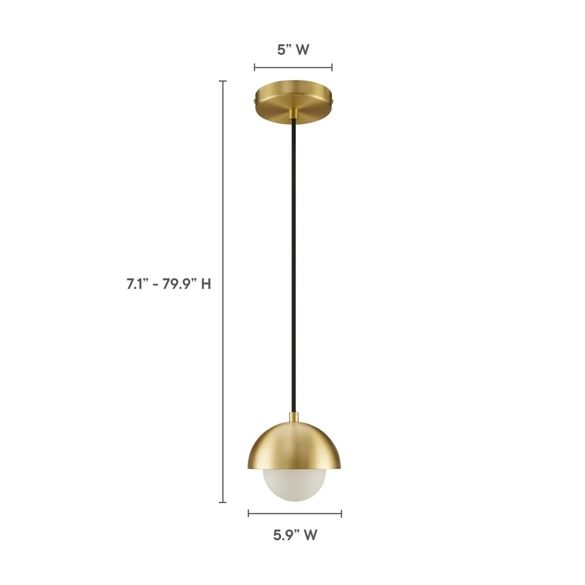 Eclipse Globe Pendant Light by Modway by HouseOfZazla