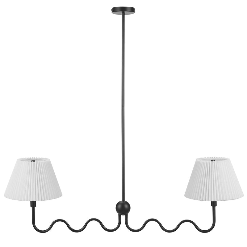Wave Squiggle 2-Arm Pendant Light by Modway by HouseOfZazla