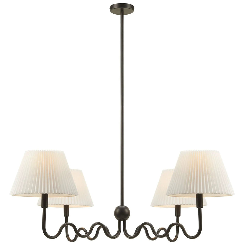 Wave Squiggle 4-Arm Pendant Light by Modway by HouseOfZazla