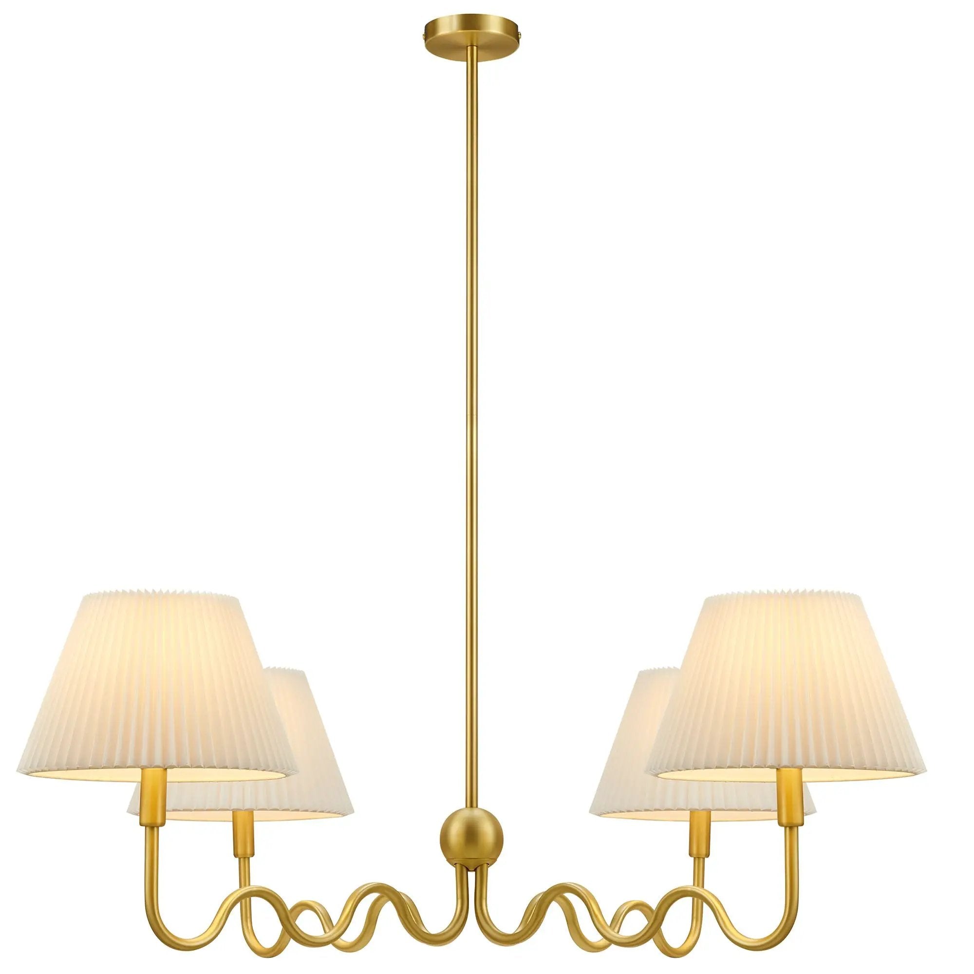 Wave Squiggle 4-Arm Pendant Light by Modway by HouseOfZazla