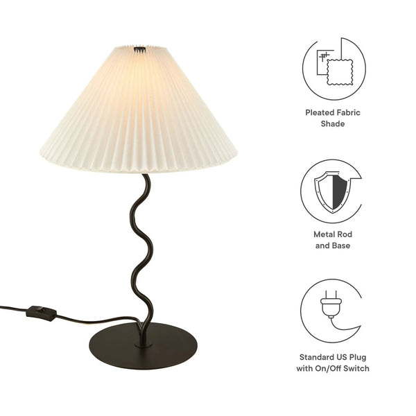 Wave Squiggle Table Lamp by Modway, photo 2 of 7