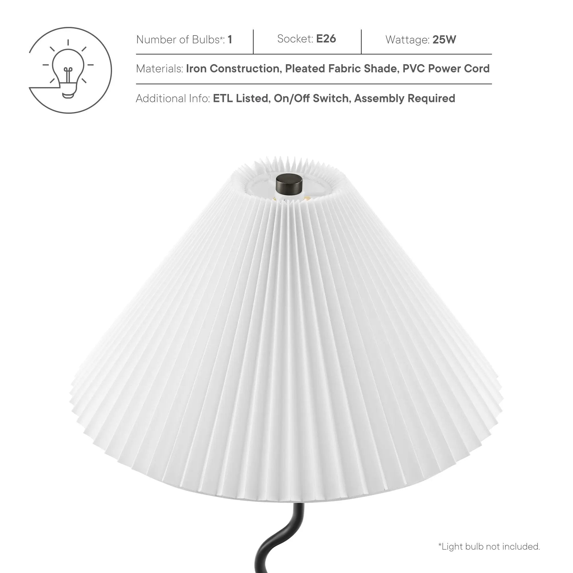 Wave Squiggle Floor Lamp by Modway by HouseOfZazla