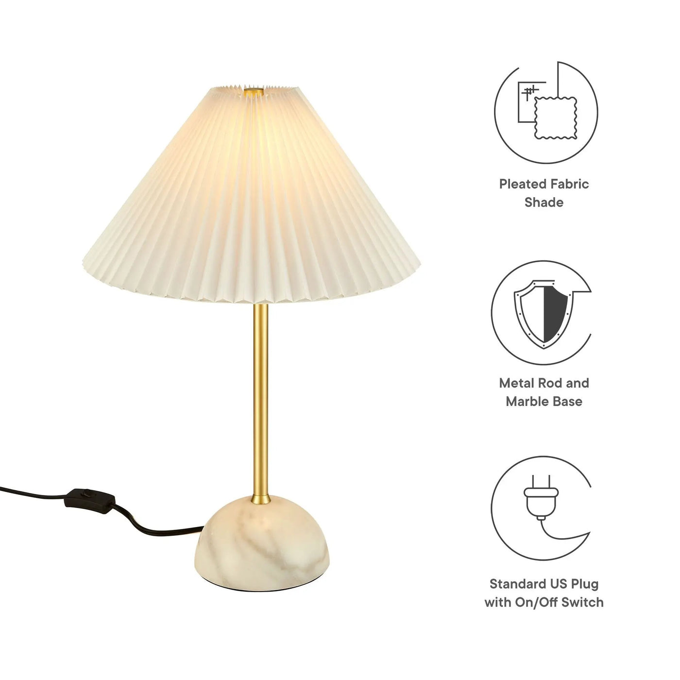 Illusion Marble Dome Table Lamp by Modway by HouseOfZazla