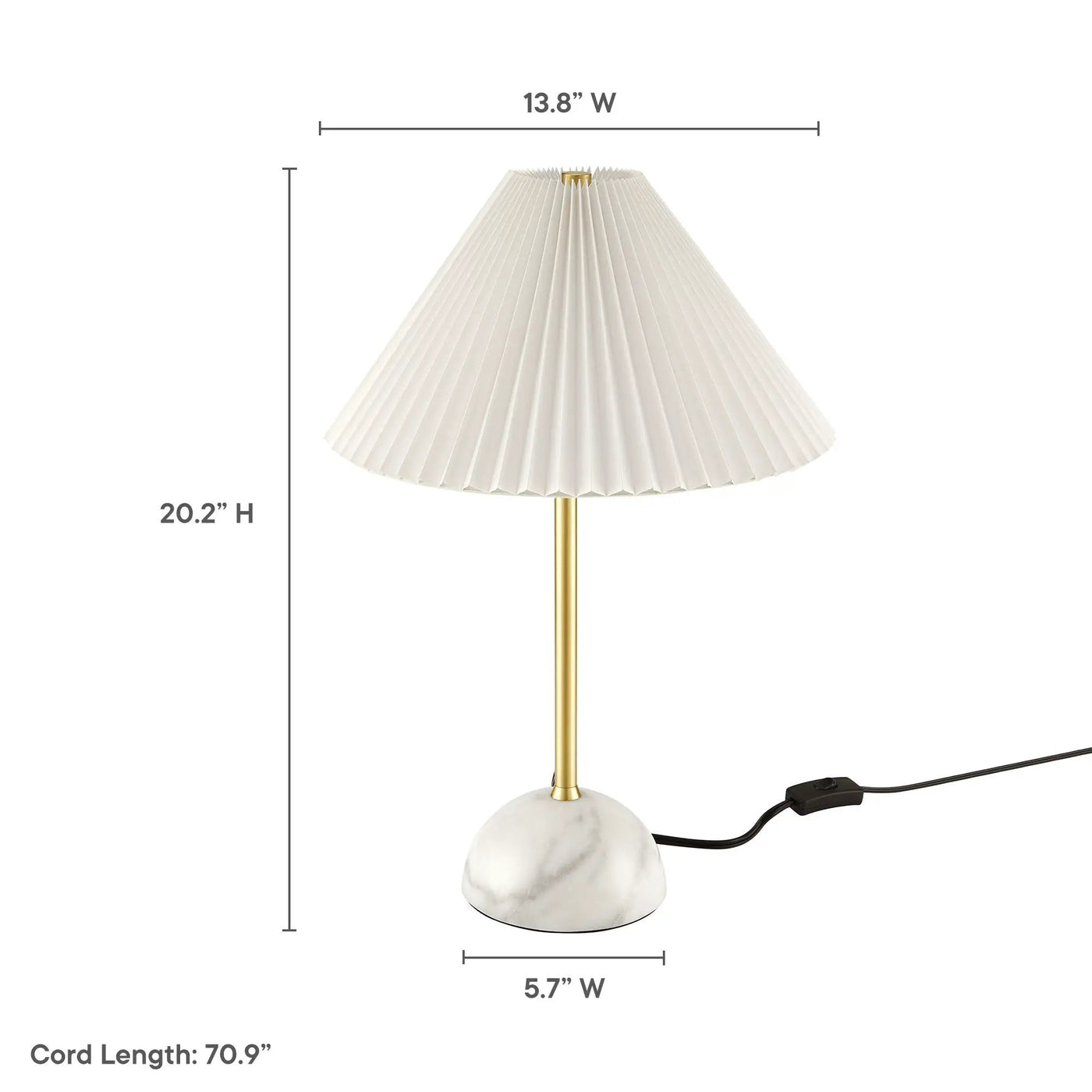 Illusion Marble Dome Table Lamp by Modway by HouseOfZazla