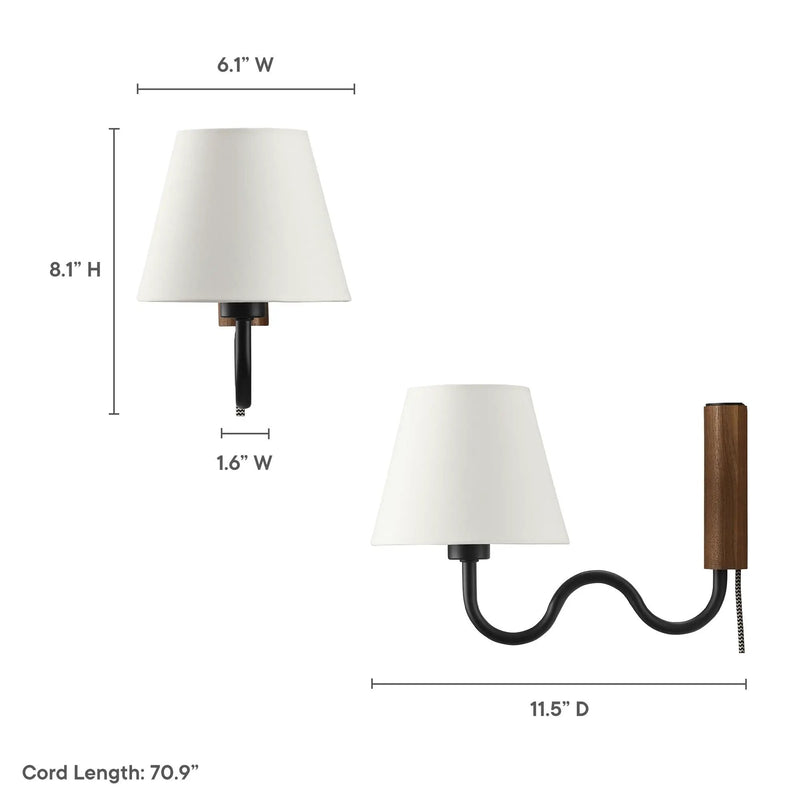 Sunlit Squiggle Arm Wall Sconce by Modway by HouseOfZazla