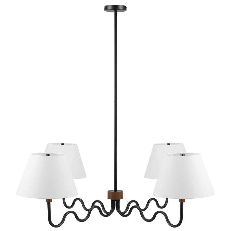 Sunlit Squiggle 4-Arm Pendant Light by Modway by HouseOfZazla