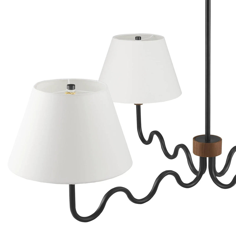 Sunlit Squiggle 4-Arm Pendant Light by Modway by HouseOfZazla