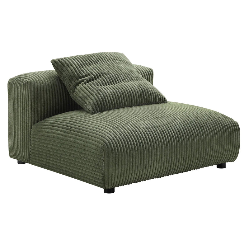 Solace Modular Corduroy Upholstered Armless Chair by HouseOfZazla