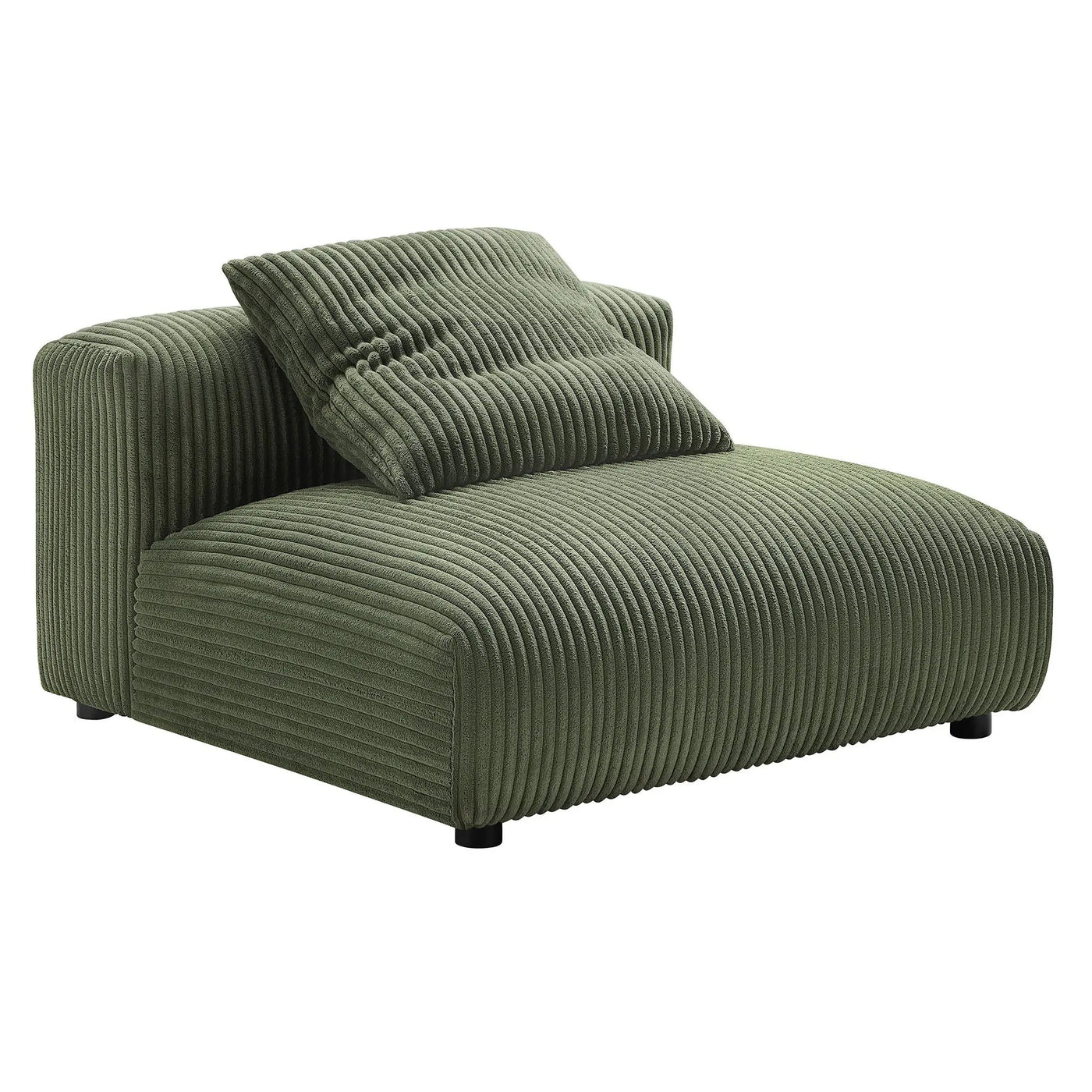 Solace 4-Piece Modular Corduroy Upholstered Sectional Sofa With Ottoman by HouseOfZazla