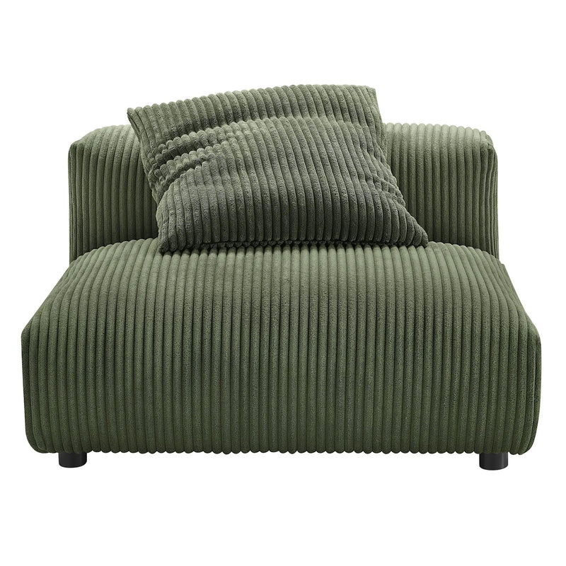 Solace Modular Corduroy Upholstered Armless Chair by HouseOfZazla