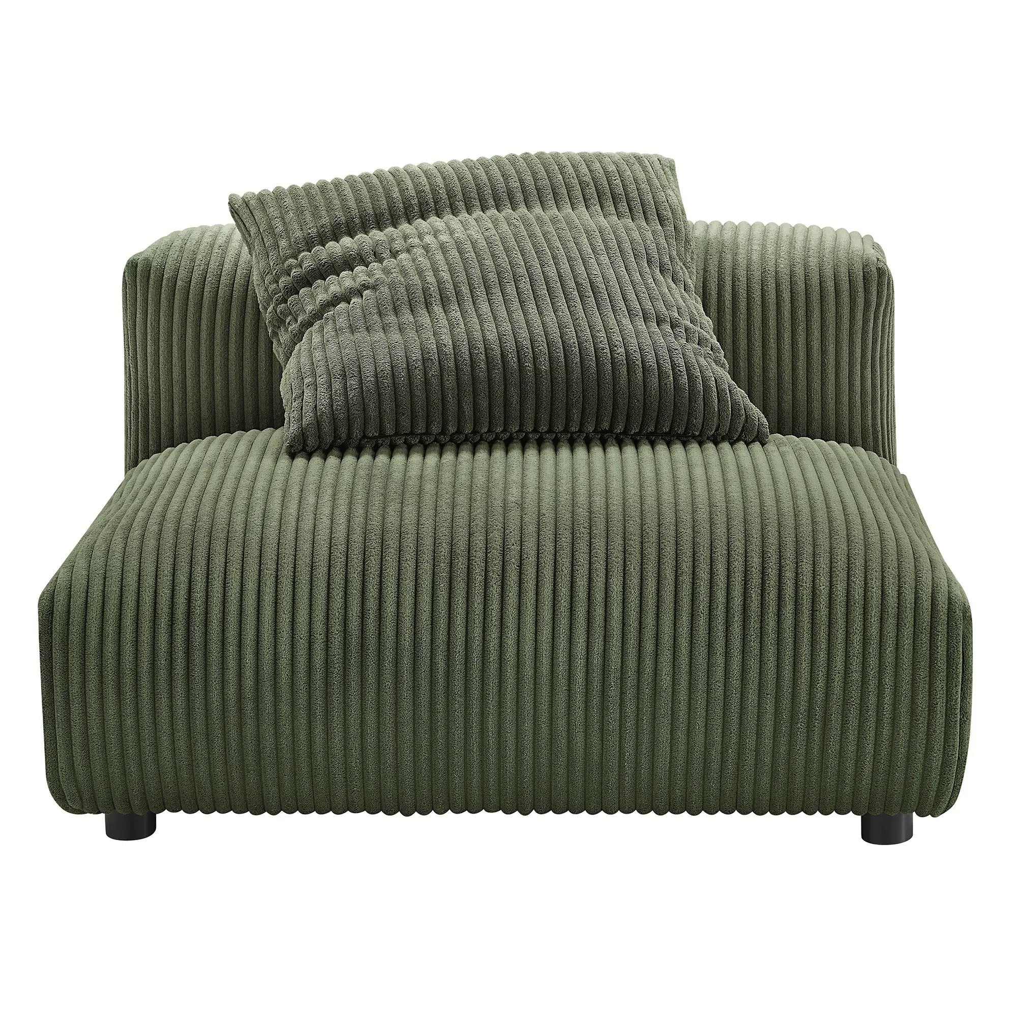 Solace 2-Piece Modular Corduroy Upholstered Sofa by Modway by HouseOfZazla