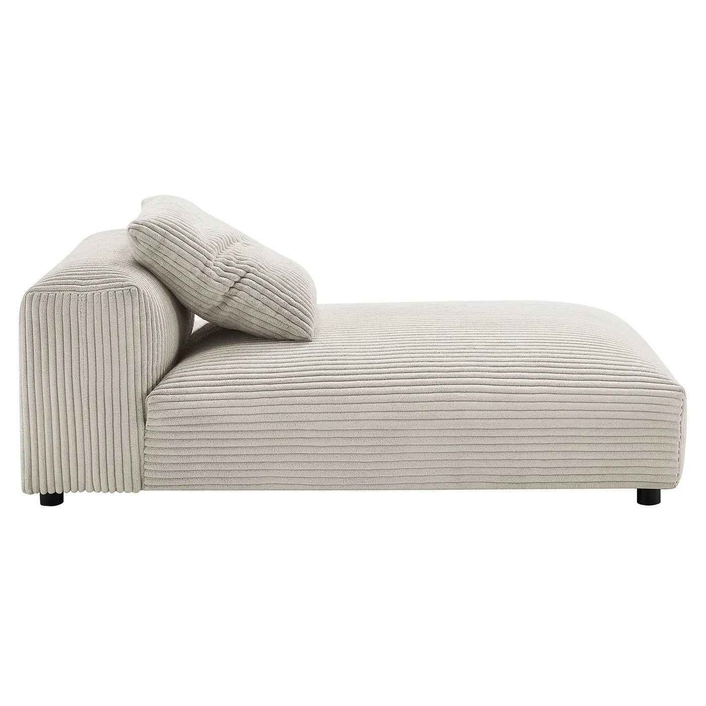 Solace Modular Corduroy Upholstered Armless Chaise Lounge by HouseOfZazla