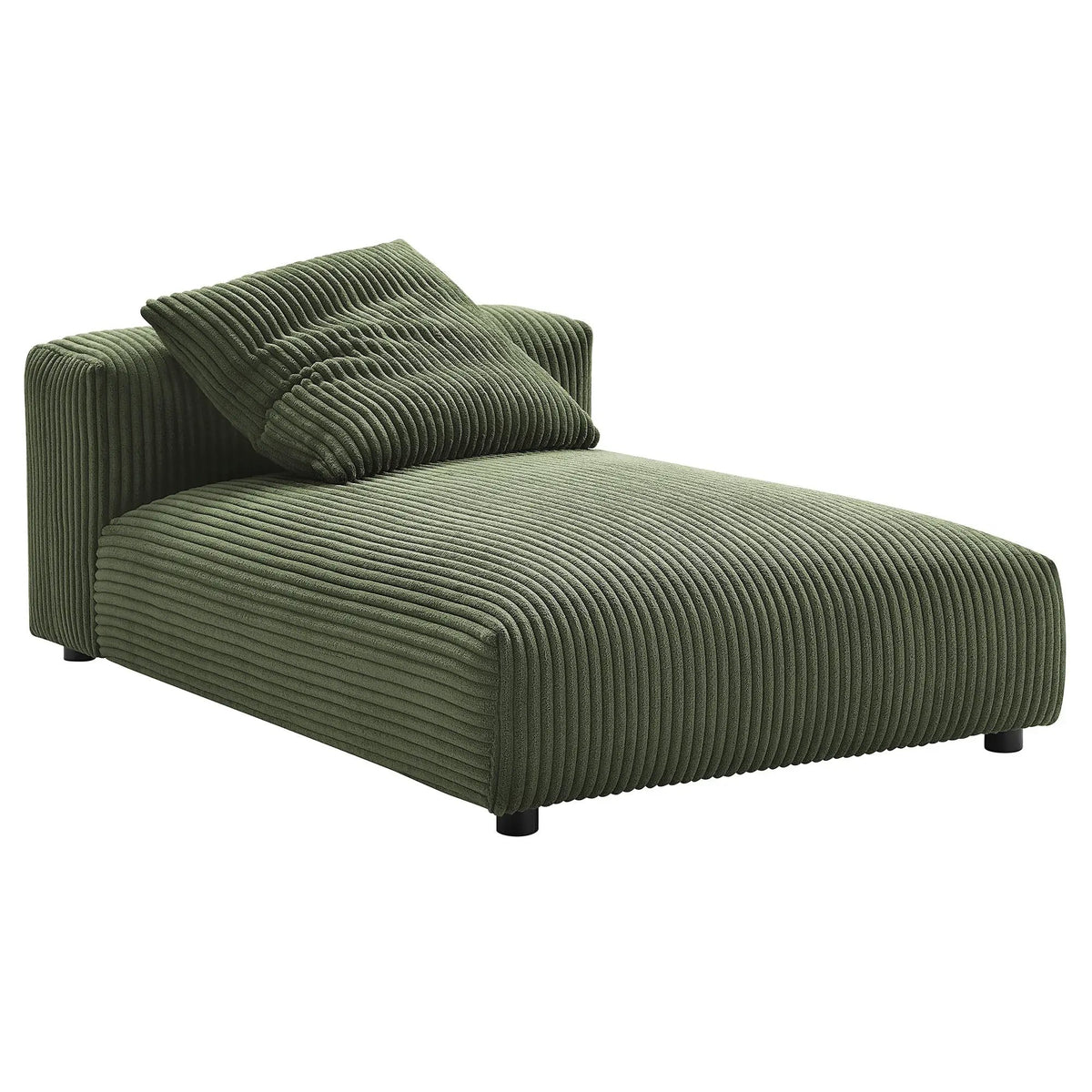 Solace 4-Piece Modular Corduroy Upholstered Sectional Sofa With Ottoman by HouseOfZazla