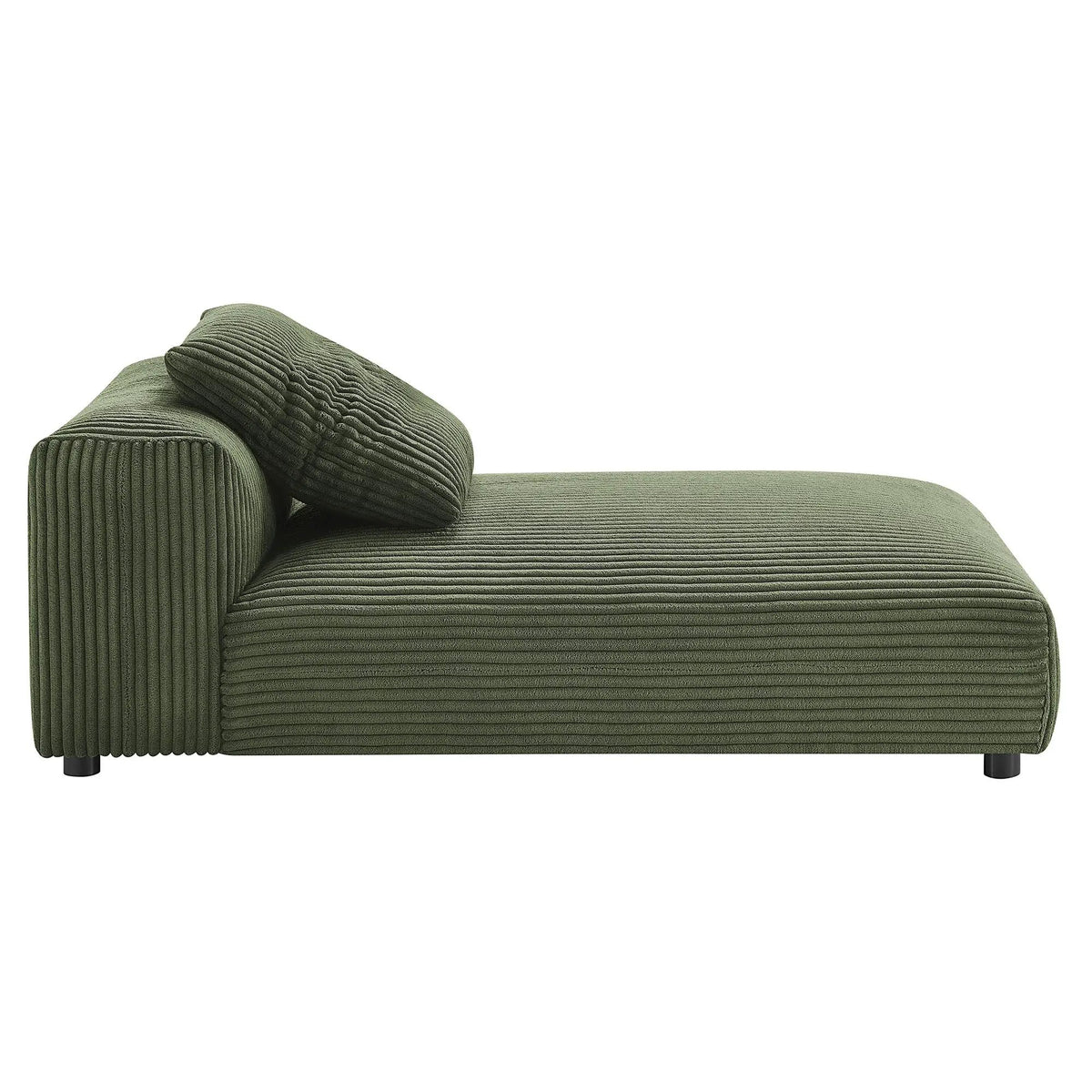 Solace Modular Corduroy Upholstered Armless Chaise Lounge by HouseOfZazla
