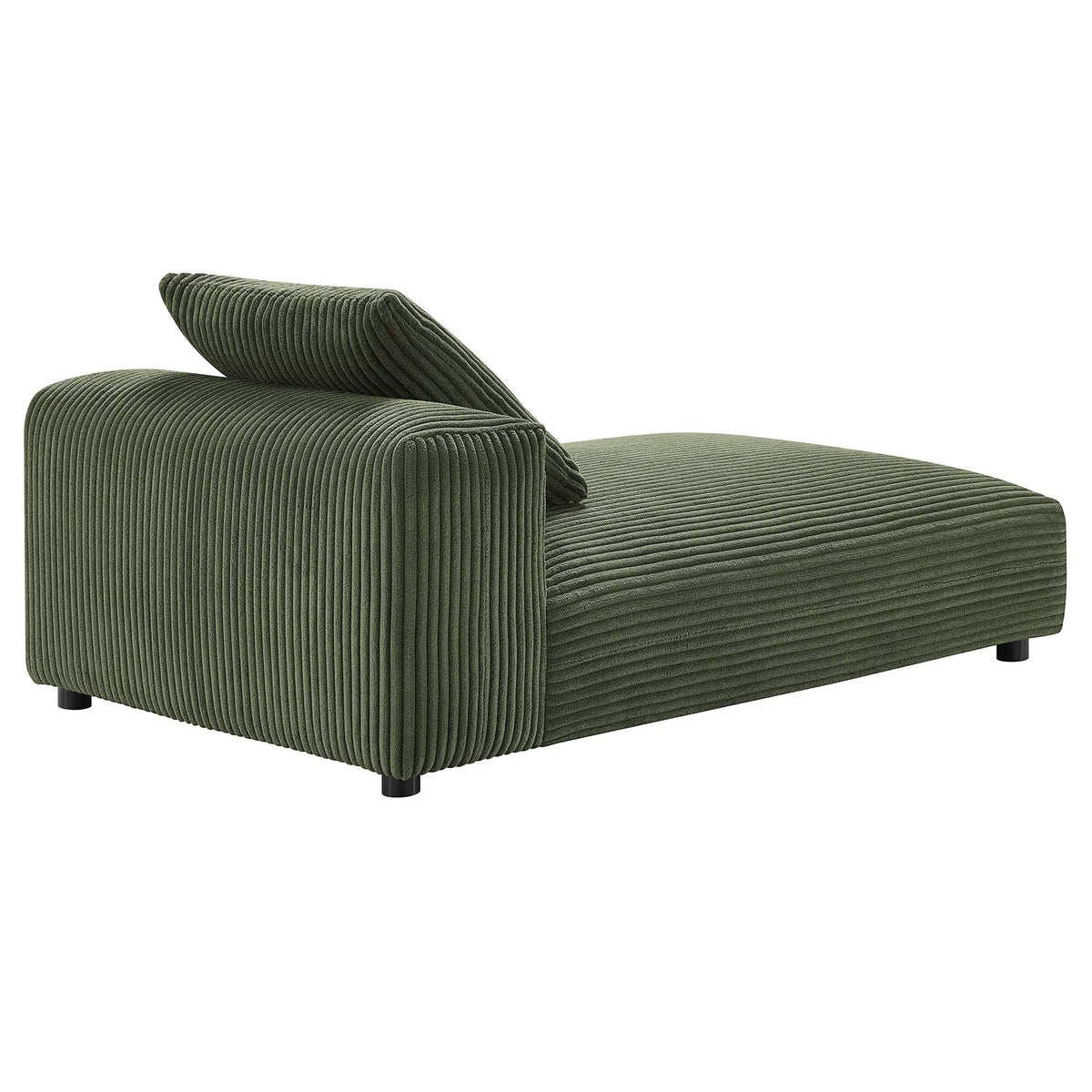 Solace Modular Corduroy Upholstered Armless Chaise Lounge by HouseOfZazla