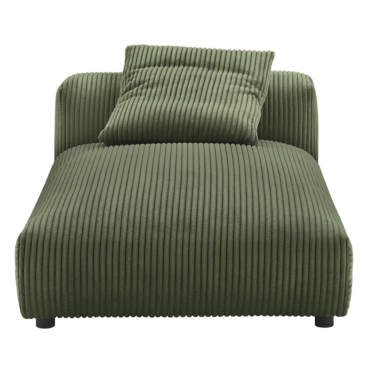 Solace Modular Corduroy Upholstered Armless Chaise Lounge by HouseOfZazla