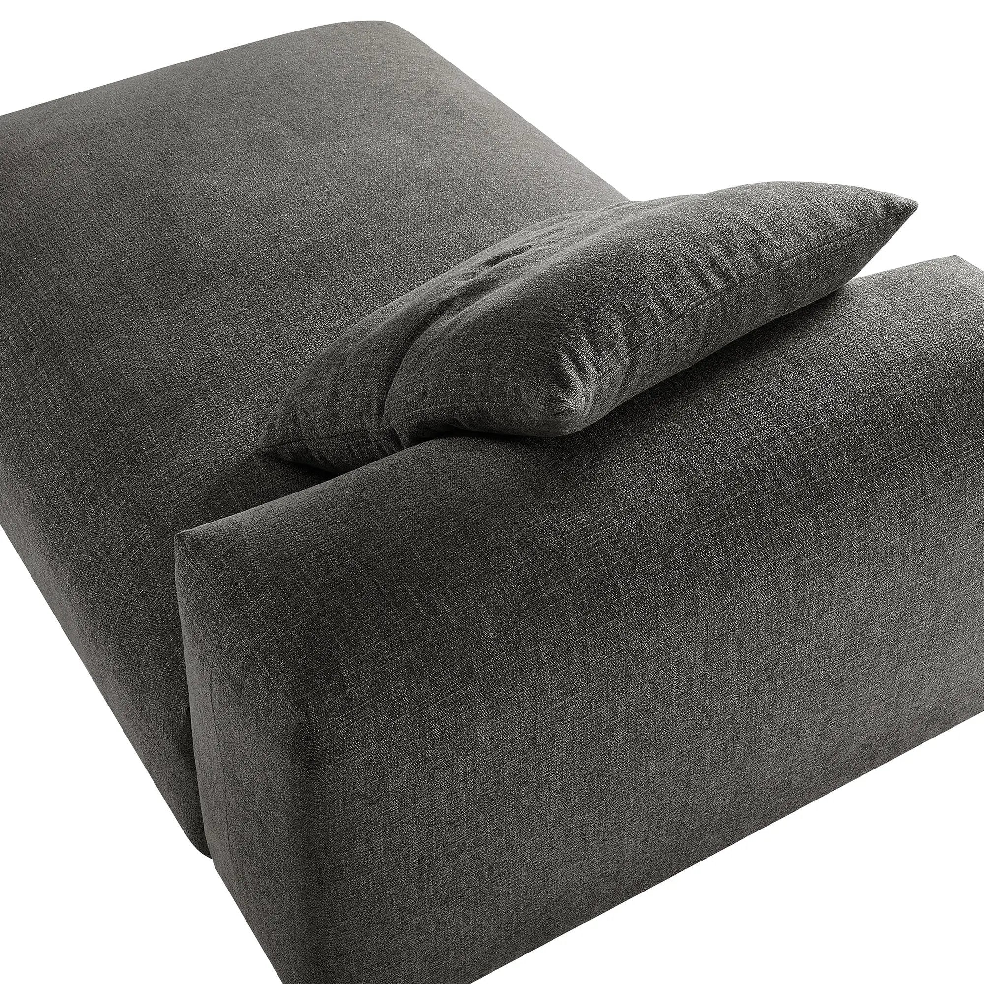 Solace Modular Upholstered Fabric Armless Chaise Lounge by HouseOfZazla