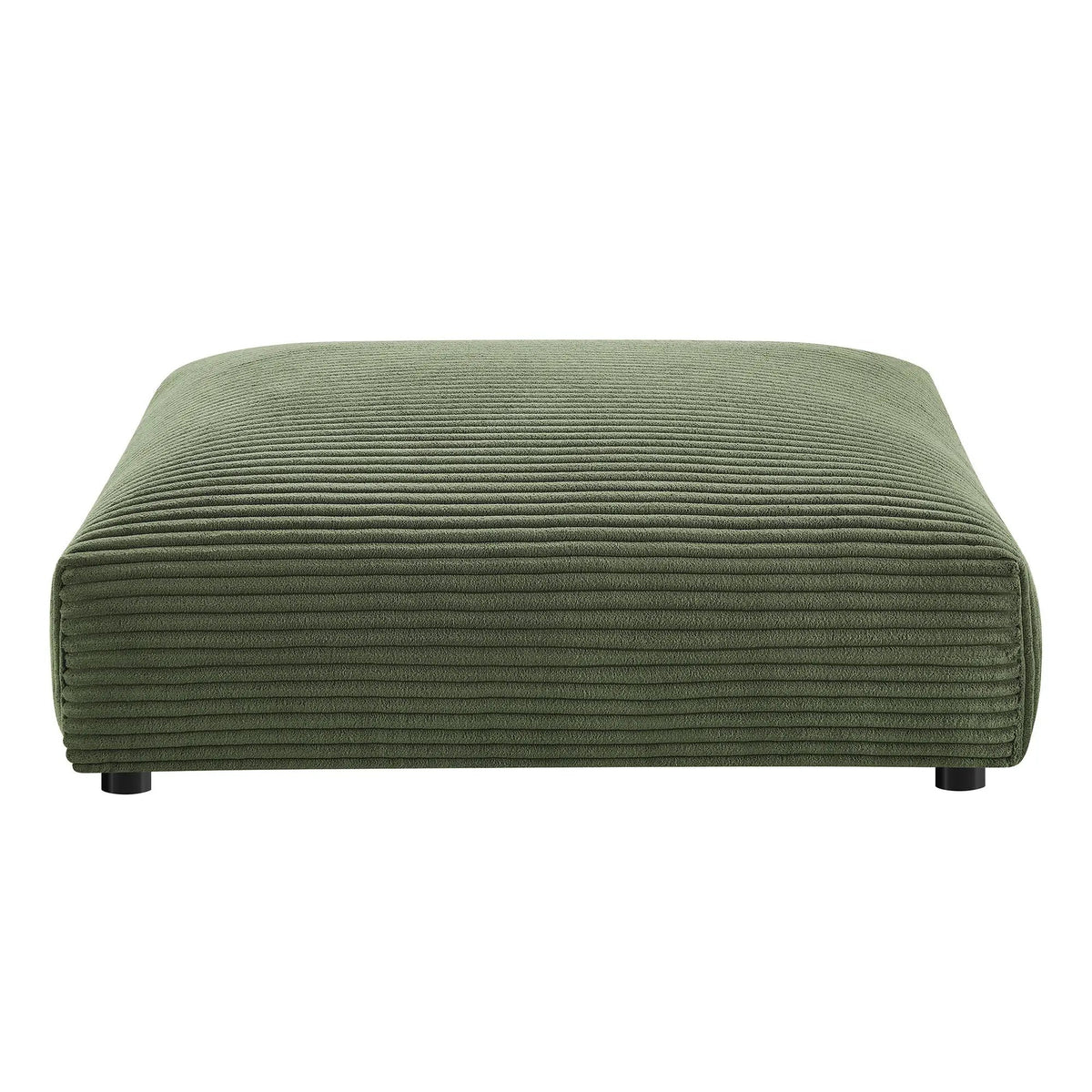 Solace Modular Corduroy Upholstered Armless Chair and Ottoman Set by Modway by HouseOfZazla