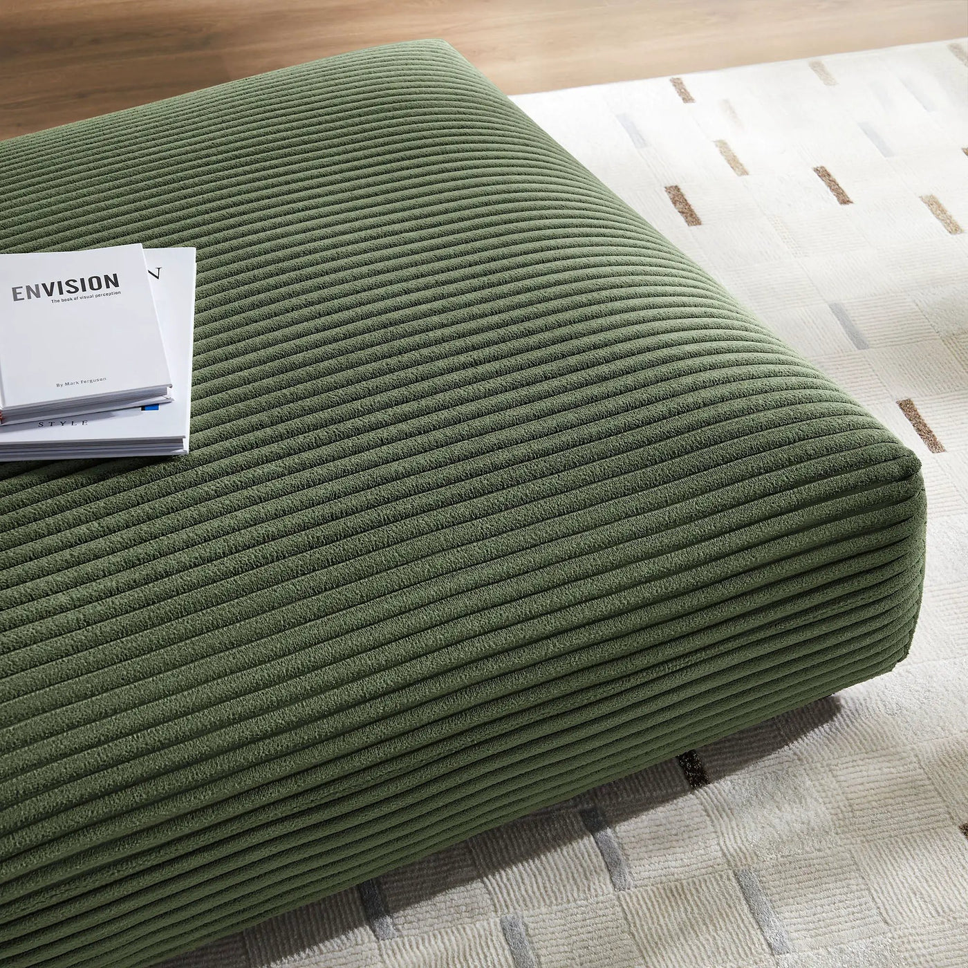 Solace Modular Corduroy Upholstered Ottoman by Modway by HouseOfZazla