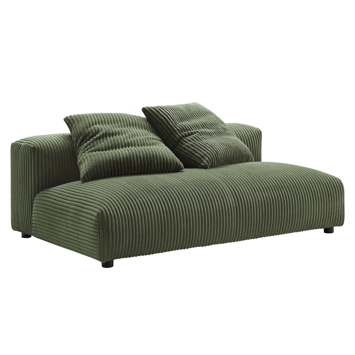 Solace Modular Corduroy Upholstered Armless Loveseat by Modway by HouseOfZazla