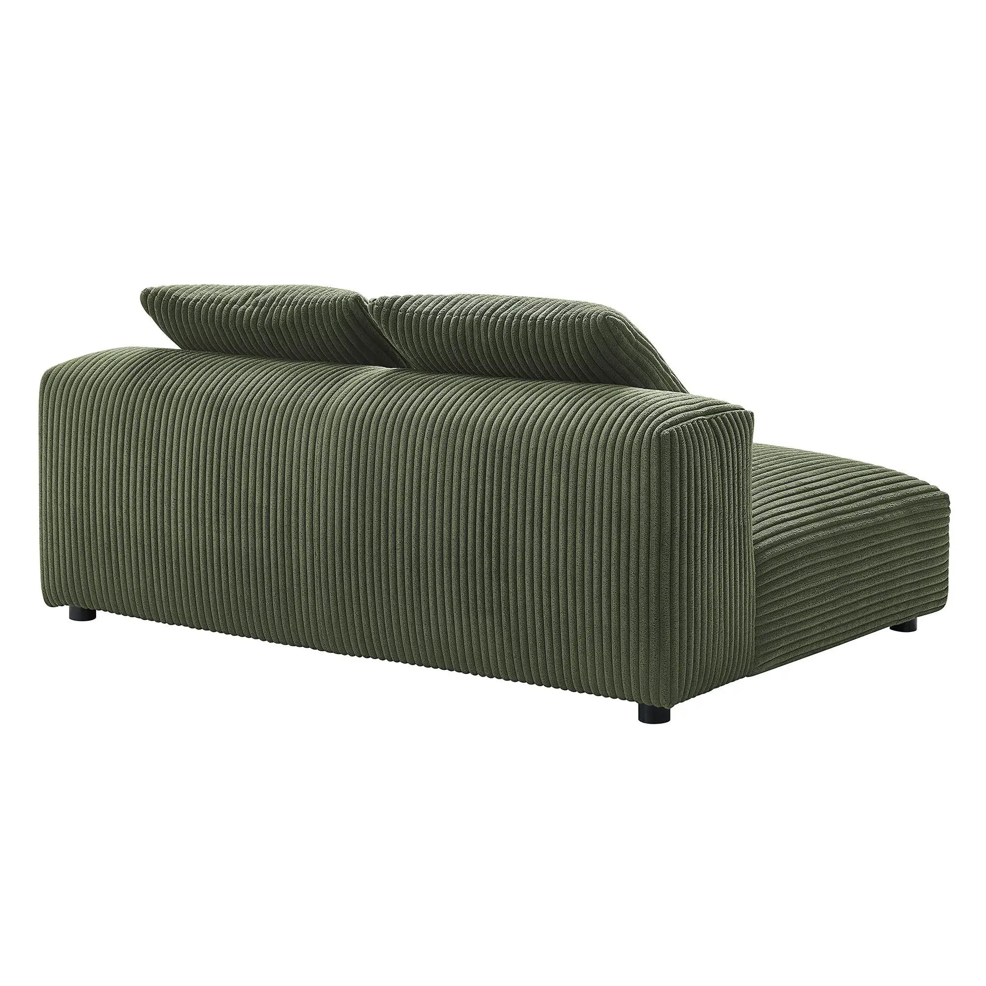 Solace Modular Corduroy Upholstered Armless Loveseat by Modway by HouseOfZazla