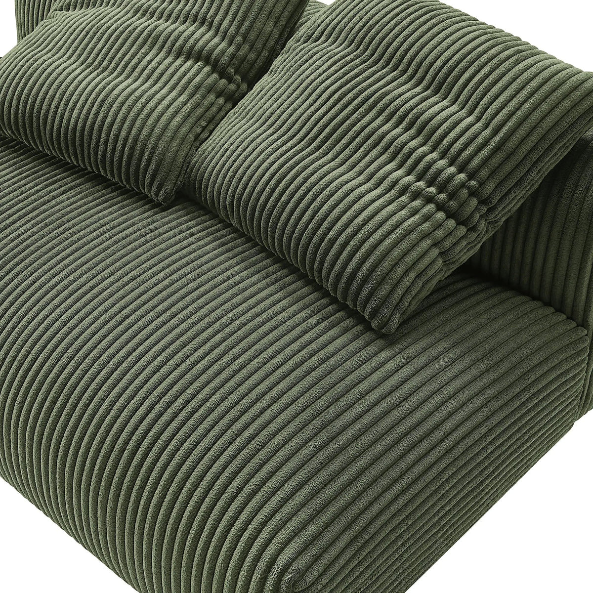 Solace Modular Corduroy Upholstered Armless Loveseat by Modway by HouseOfZazla