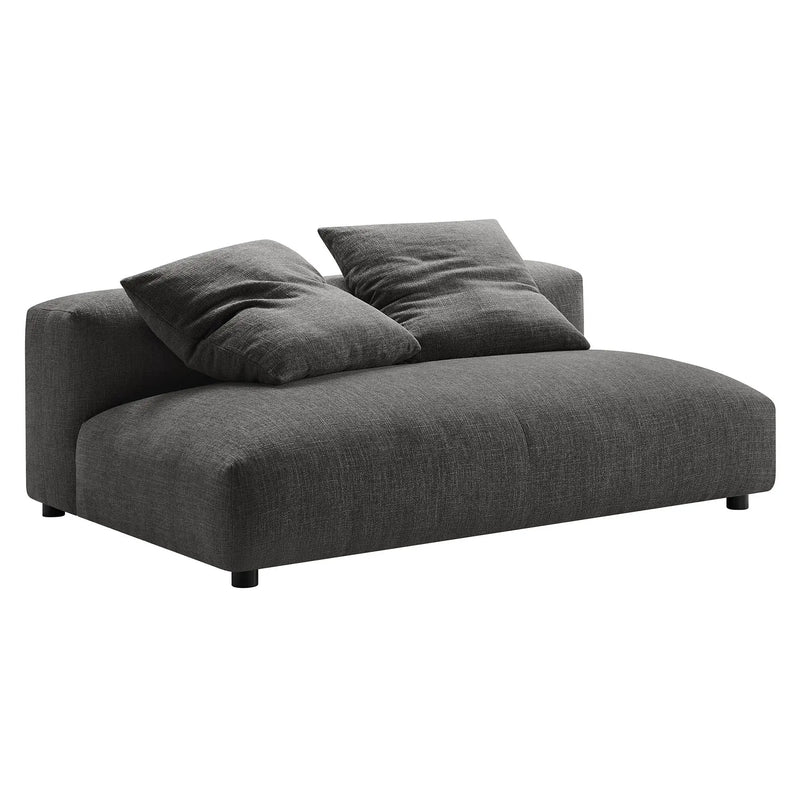 Solace Modular Upholstered Fabric Armless Loveseat by Modway by HouseOfZazla