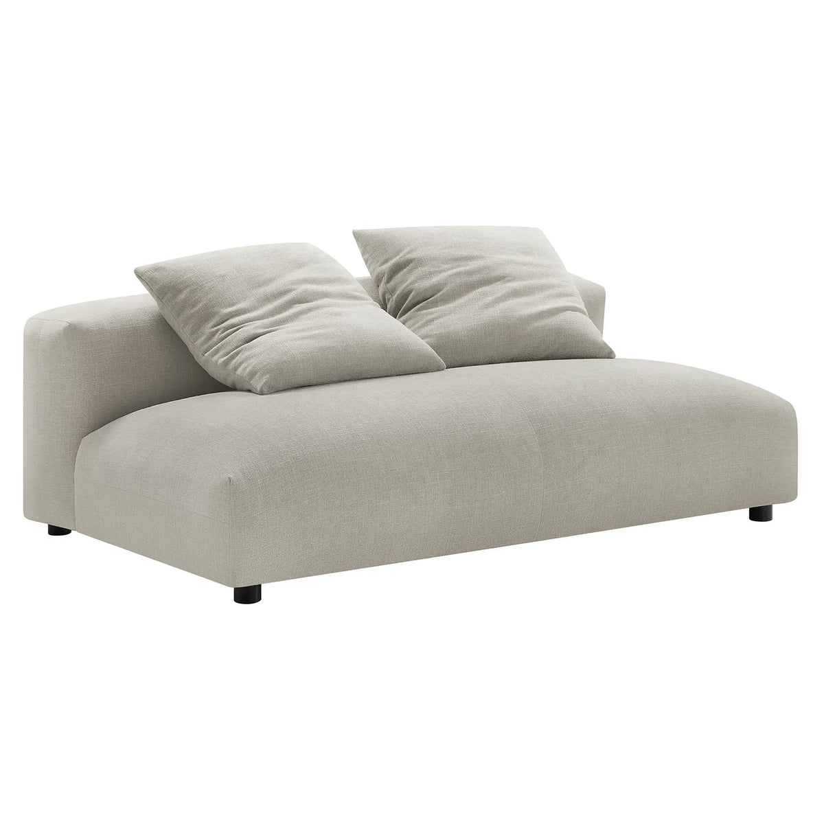 Solace 2-Piece Modular Upholstered Fabric Sectional Sofa with Chaise by Modway by HouseOfZazla
