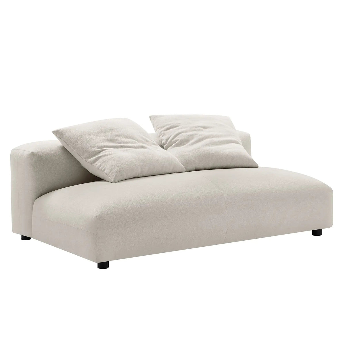 Solace Modular Upholstered Fabric Armless Loveseat by Modway by HouseOfZazla