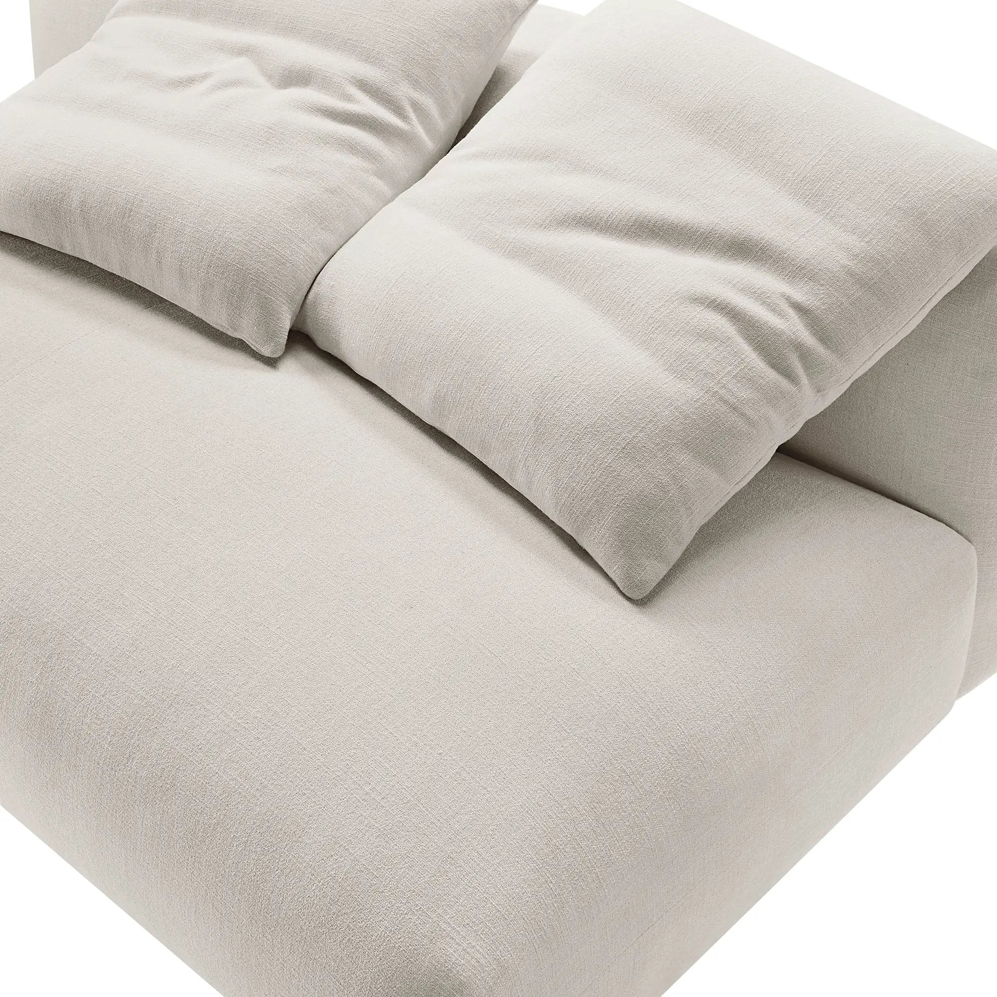 Solace Modular Upholstered Fabric Armless Loveseat by Modway by HouseOfZazla