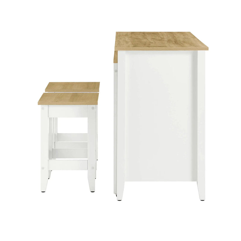 Farmstead 3-Piece Kitchen Island and Stool Set by Modway by HouseOfZazla