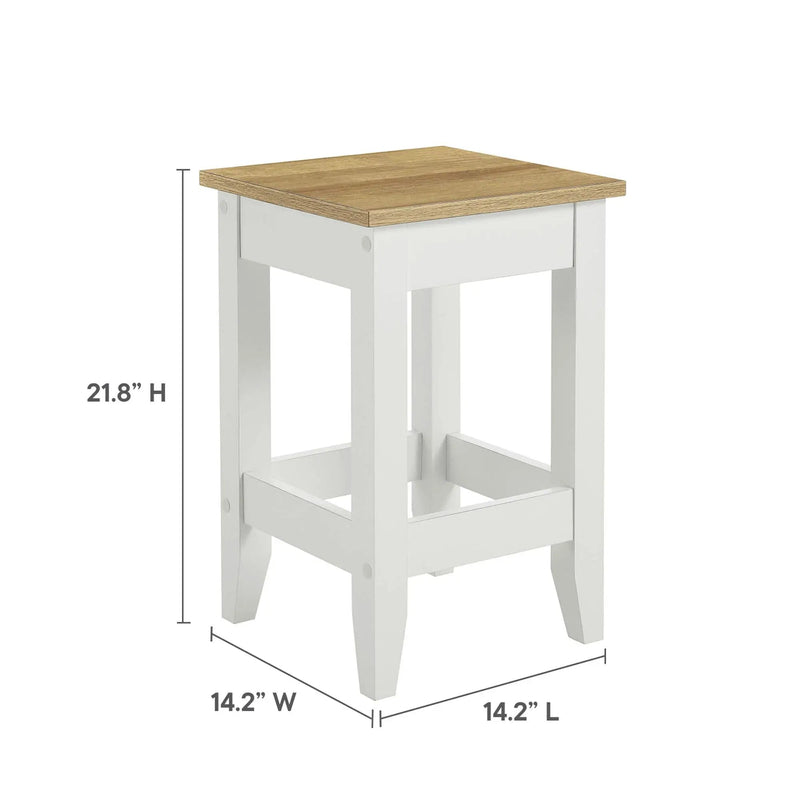 Farmstead 3-Piece Kitchen Island and Stool Set by Modway by HouseOfZazla