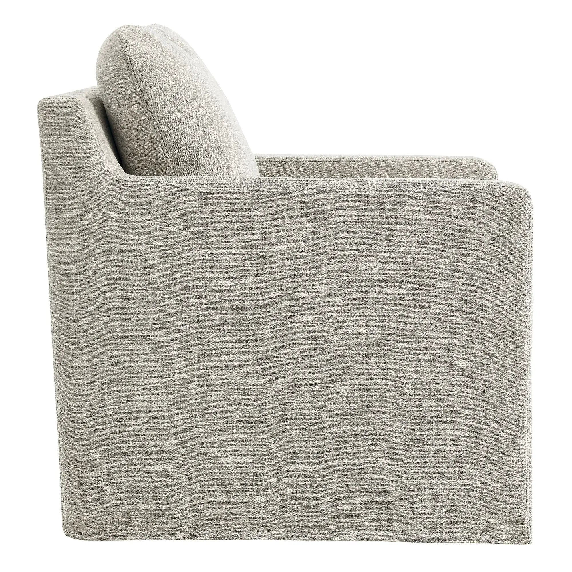 Serene Fabric Slipcovered Swivel Armchair by Modway by HouseOfZazla
