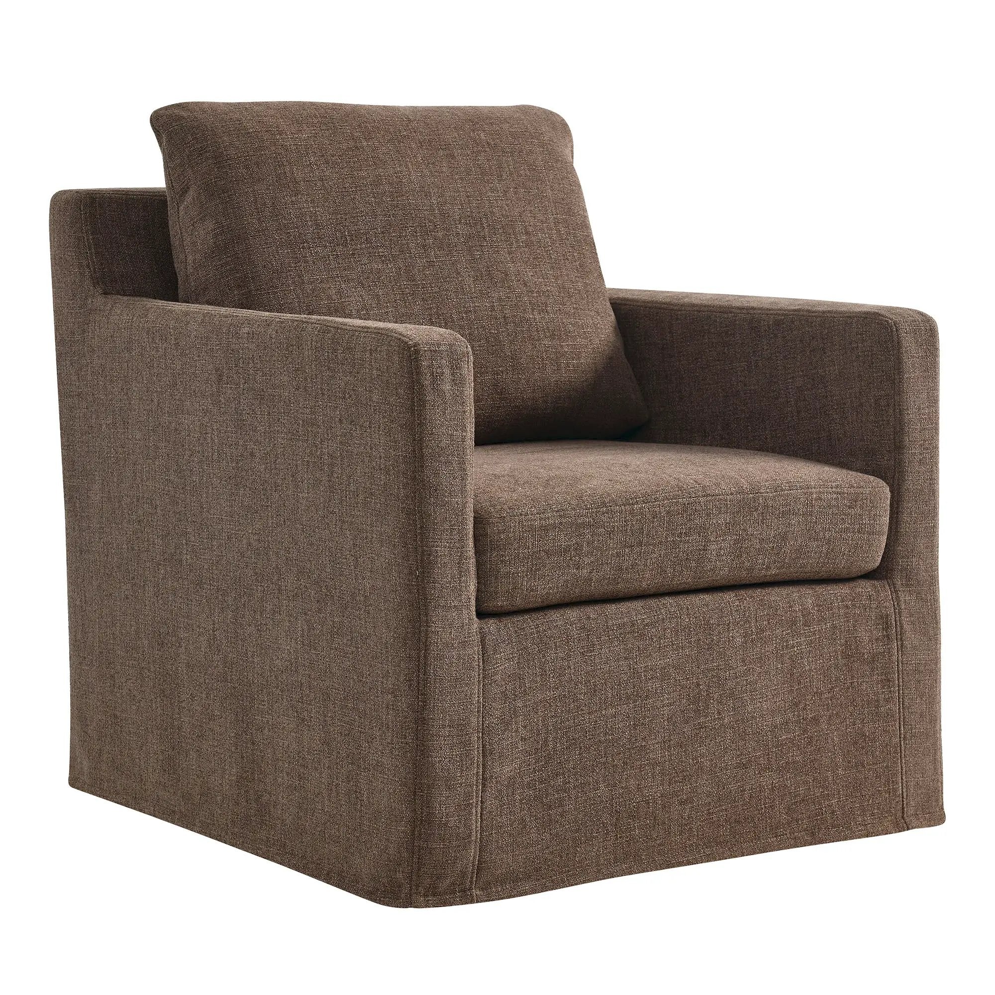 Serene Fabric Slipcovered Swivel Armchair by Modway by HouseOfZazla