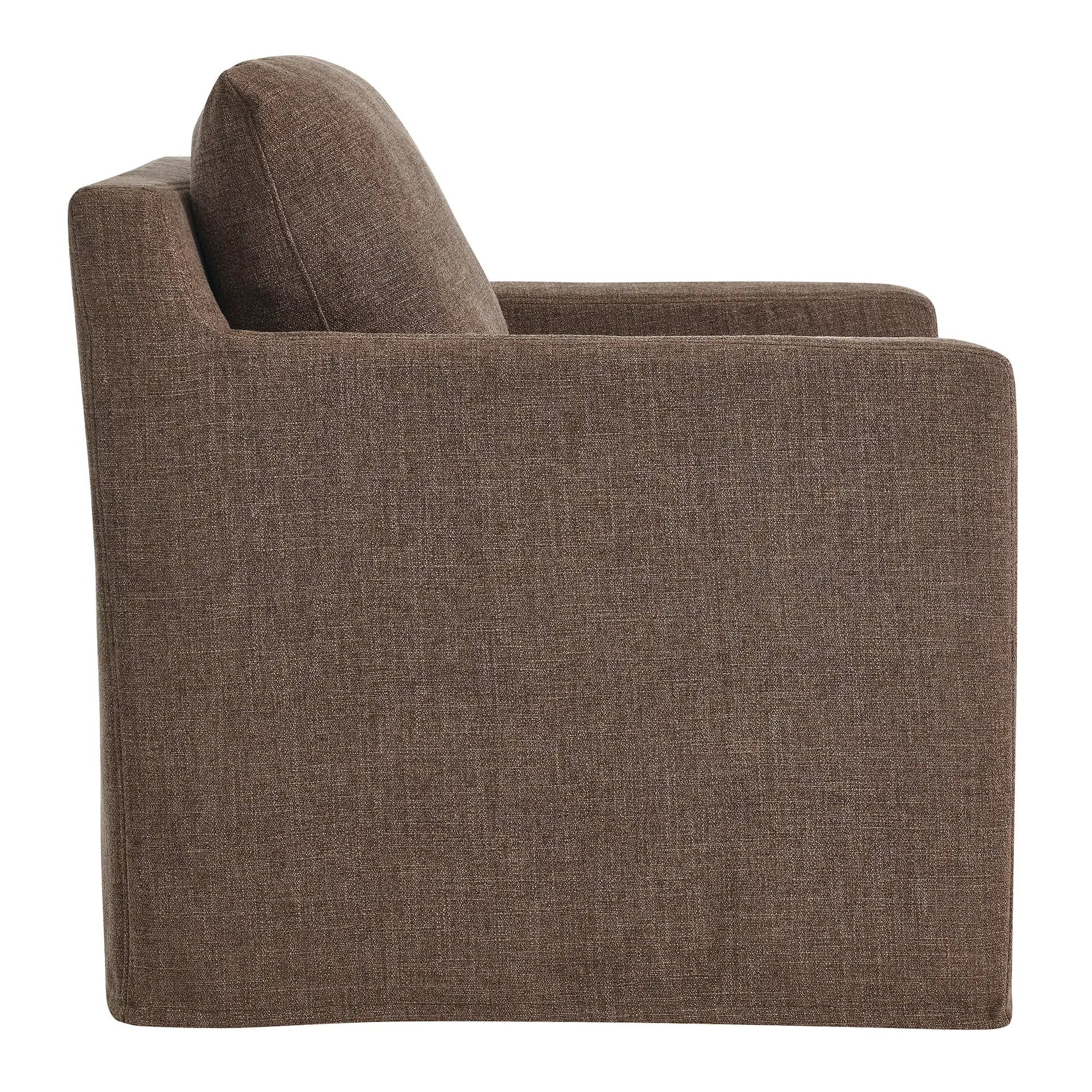 Serene Fabric Slipcovered Swivel Armchair by Modway by HouseOfZazla