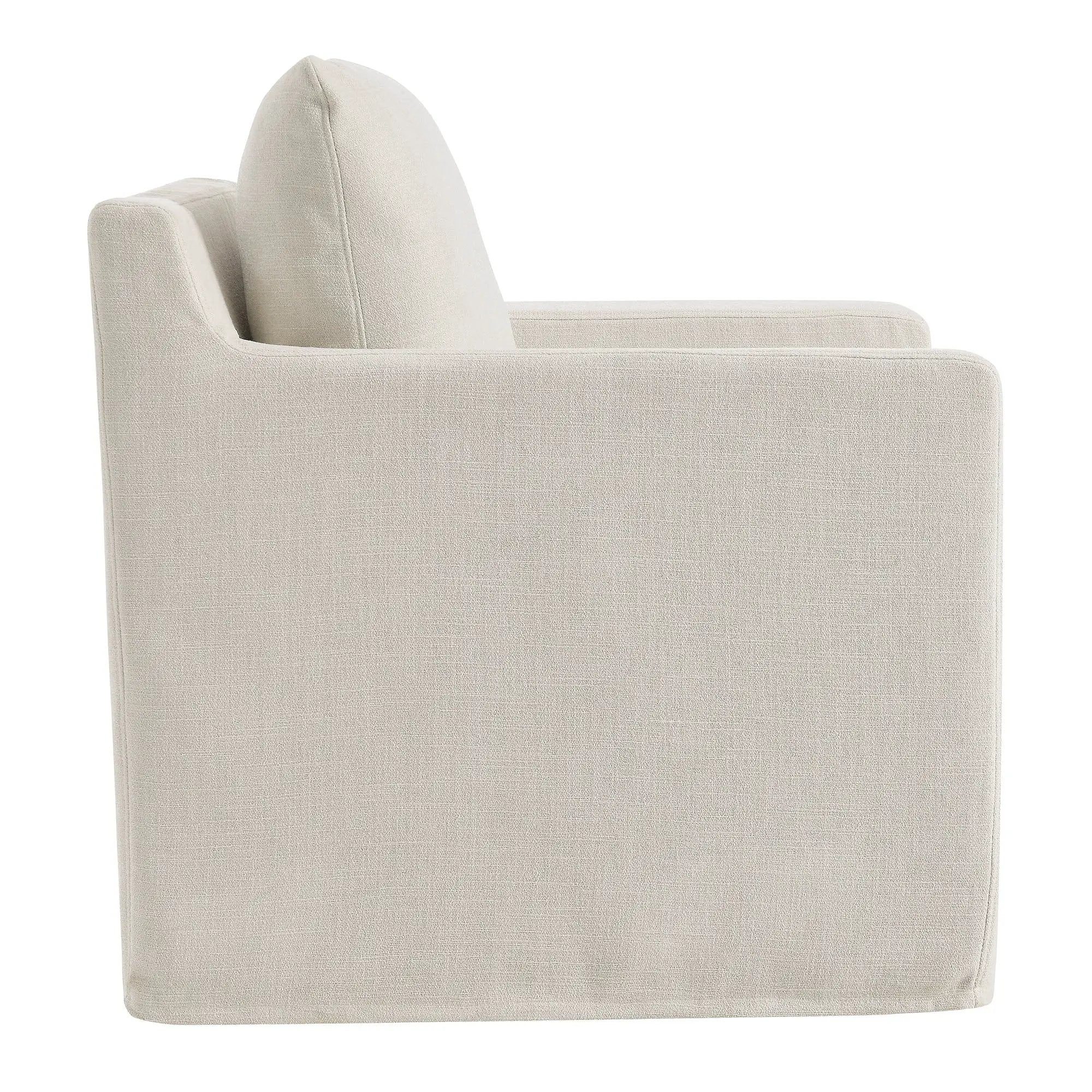 Serene Fabric Slipcovered Swivel Armchair by Modway by HouseOfZazla