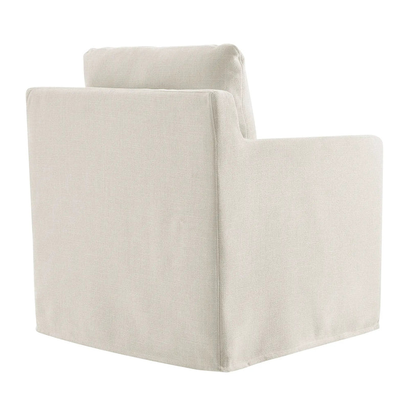 Serene Fabric Slipcovered Swivel Armchair by Modway by HouseOfZazla