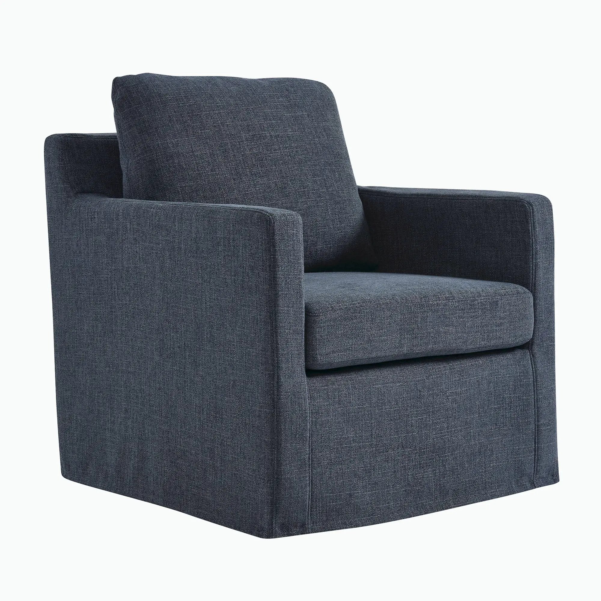 Serene Fabric Slipcovered Swivel Armchair by Modway by HouseOfZazla