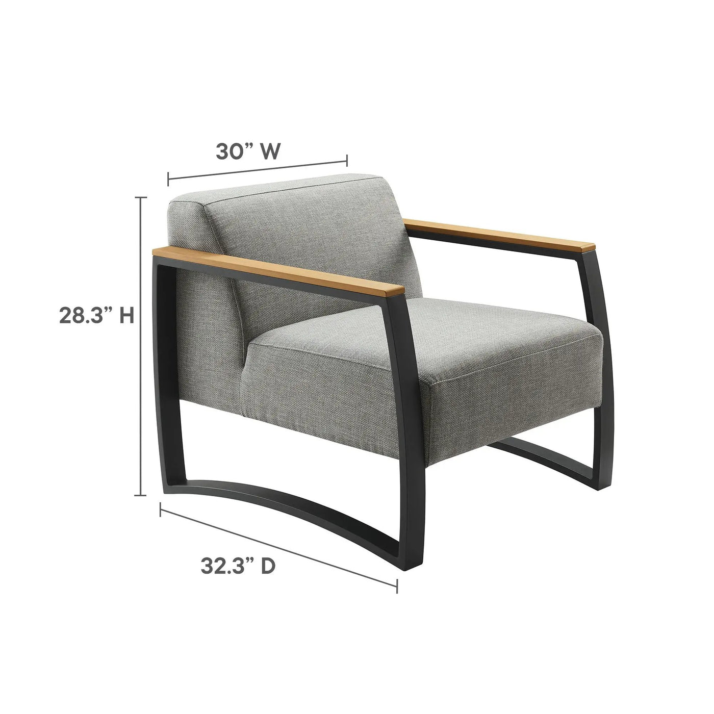 Sauve Outdoor Patio Aluminum and Fabric Armchair by Modway by HouseOfZazla