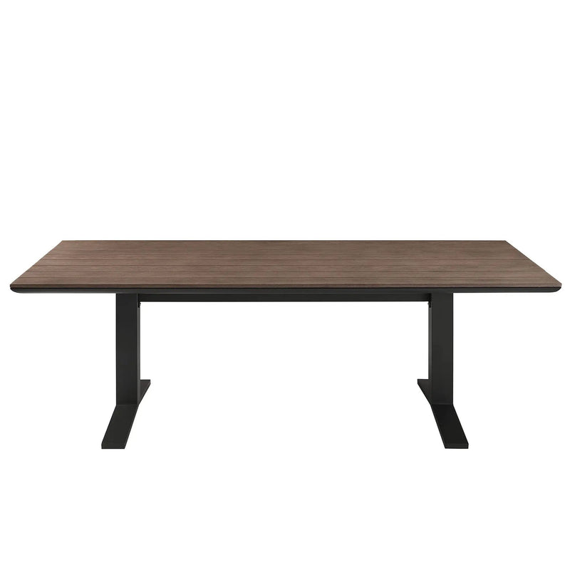 Gavelston 91" Outdoor Patio Aluminum Dining Table by Modway by HouseOfZazla