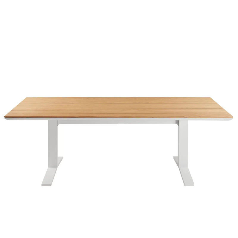 Gavelston 91" Outdoor Patio Aluminum Dining Table by Modway by HouseOfZazla