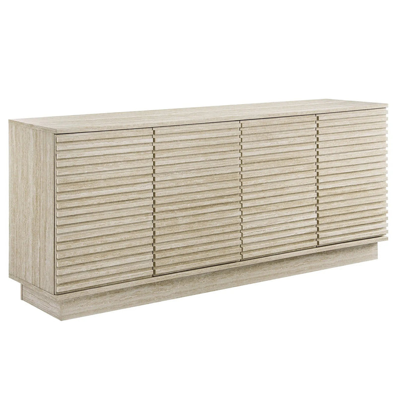 Render 70" Faux Travertine Sideboard Cabinet TV Stand by Modway by HouseOfZazla
