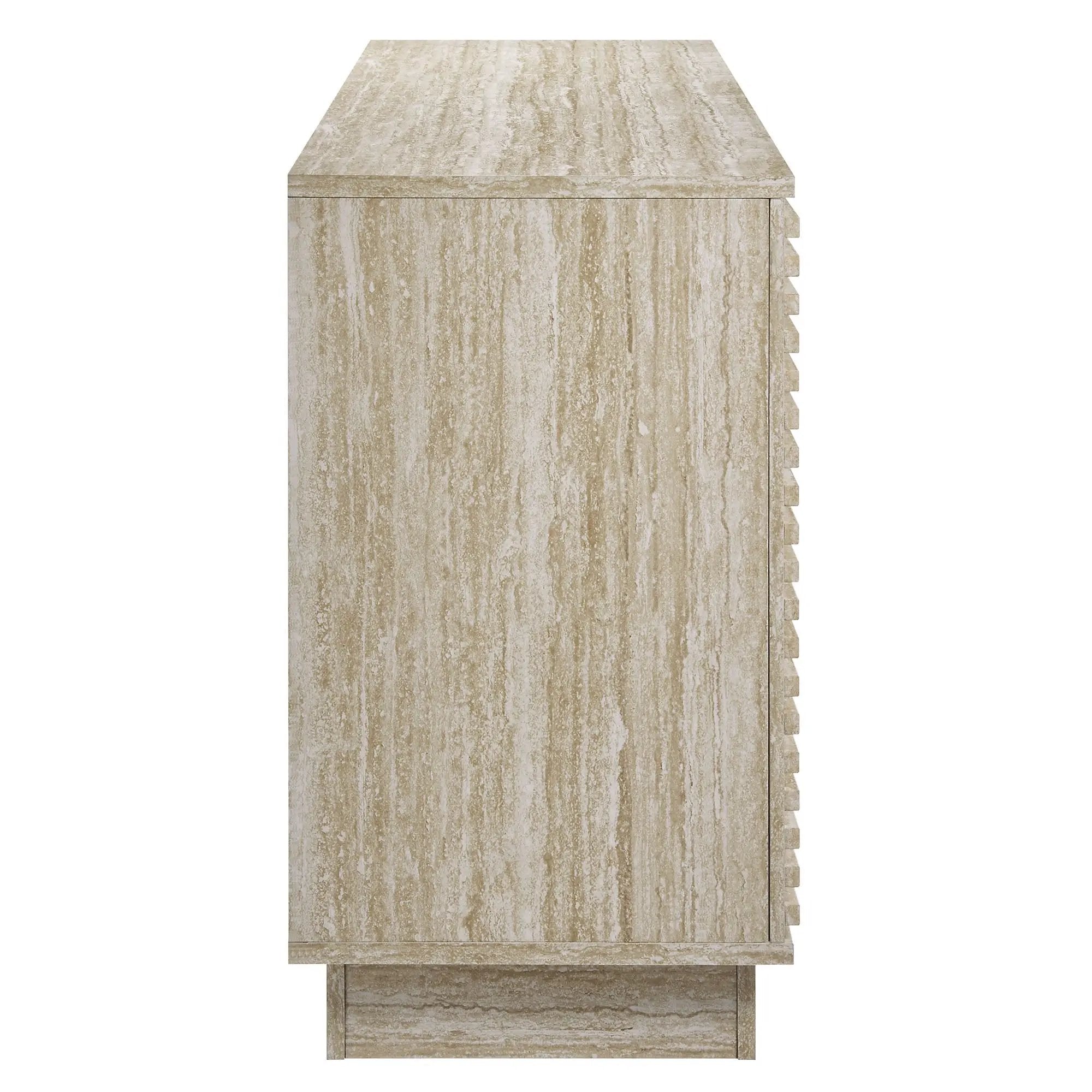 Render 70" Faux Travertine Sideboard Cabinet TV Stand by Modway by HouseOfZazla