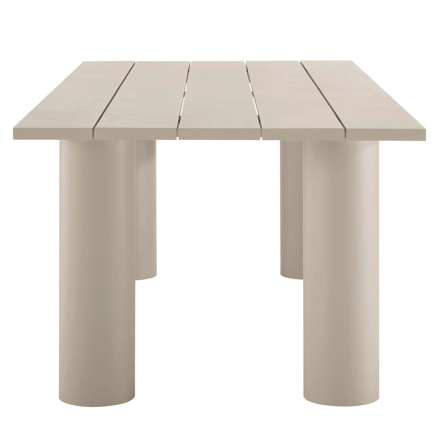 Nautica Outdoor Patio 87" Rectangular Aluminum Dining Table by Modway by HouseOfZazla