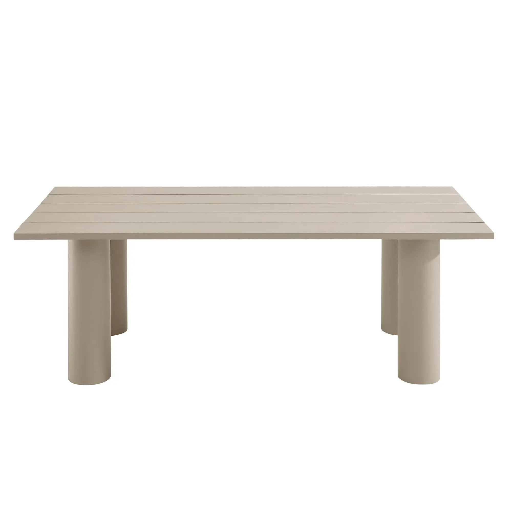 Nautica Outdoor Patio 87" Rectangular Aluminum Dining Table by Modway by HouseOfZazla