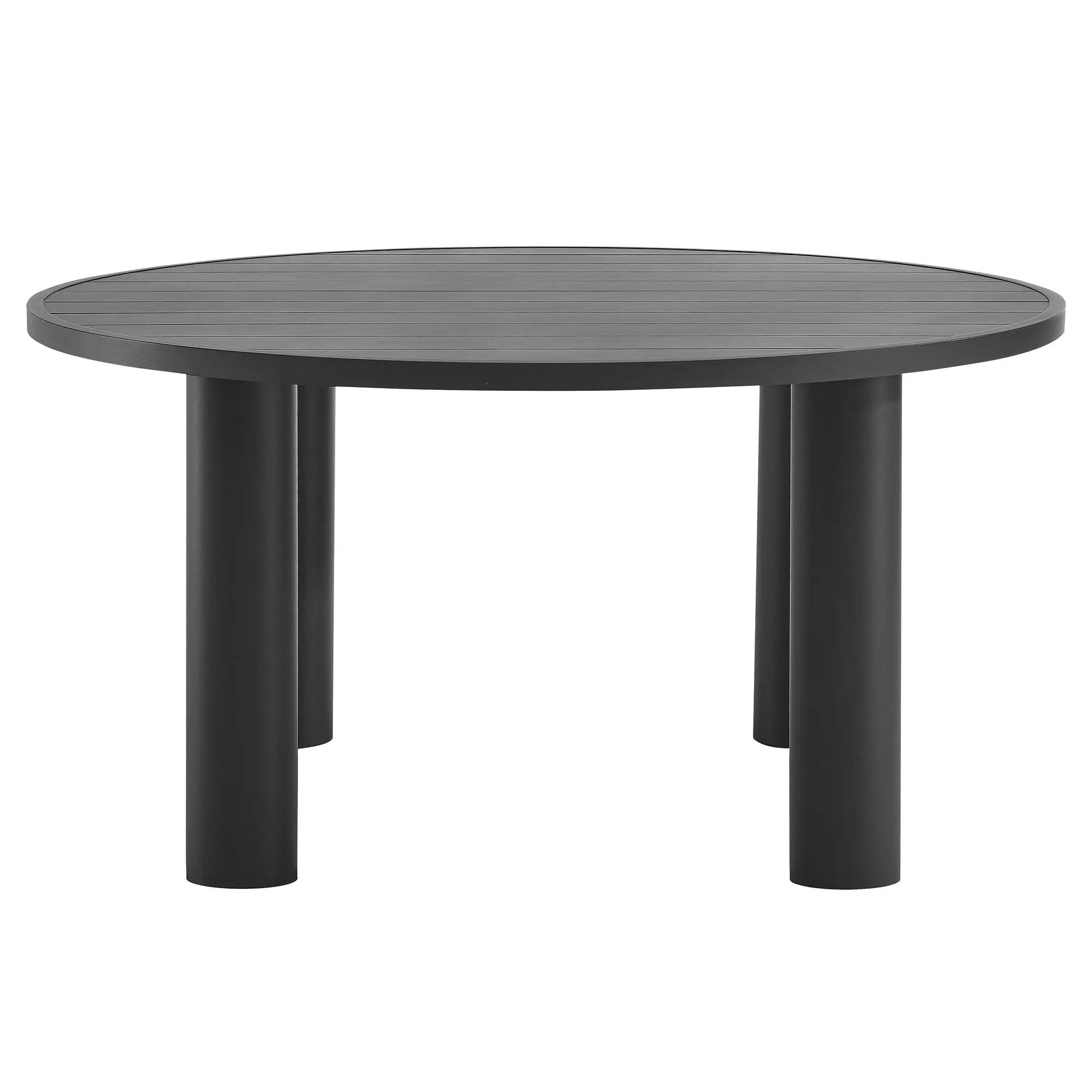 Nautica 5-Piece Round Outdoor Patio Aluminum Dining Table and Chairs Set by HouseOfZazla