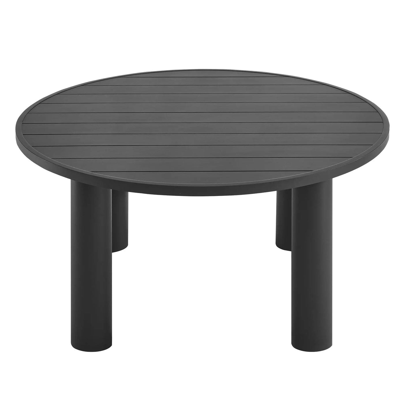 Nautica 5-Piece Round Outdoor Patio Aluminum Dining Table and Chairs Set by HouseOfZazla