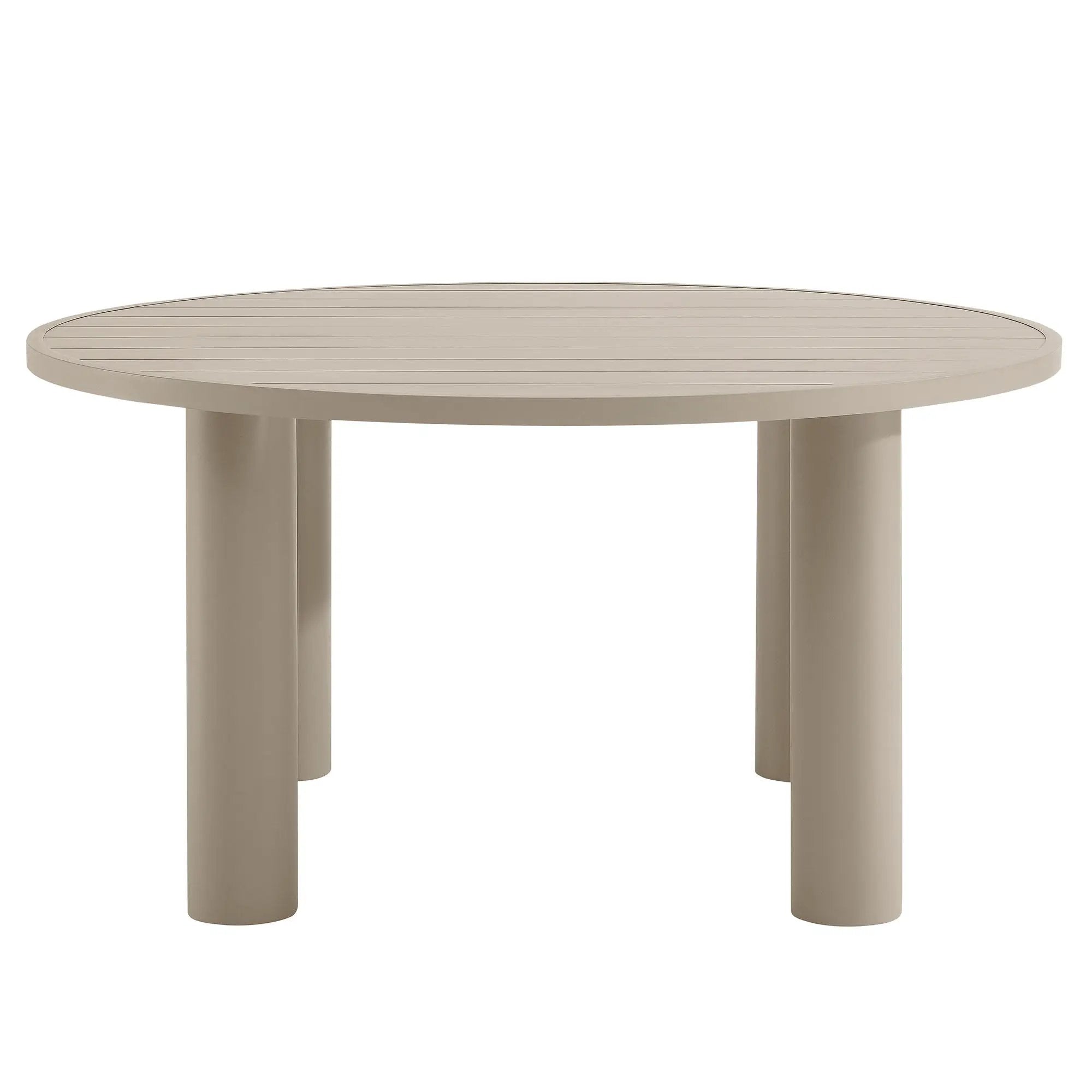Nautica 5-Piece Round Outdoor Patio Aluminum Dining Table and Chairs Set by HouseOfZazla