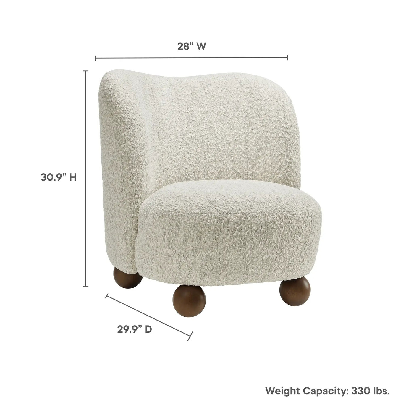 Monroe Boucle Fabric Accent Chair by Modway by HouseOfZazla